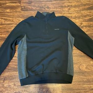 Black Calvin Klein Quarter Zip Sweatshirt